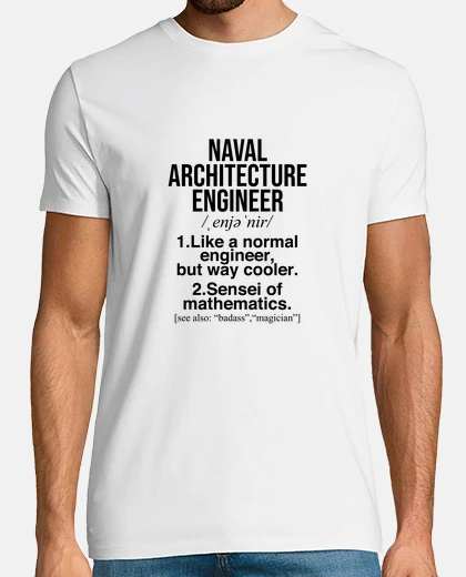 Camiseta ingeniero de arquitectura naval regalos