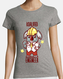 ingeniero koalified - koala animal pun - camisa de mujer