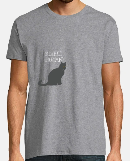 T-shirt inginocchiarsi umano