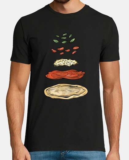 Tee-shirt ingrédients pour pizzas
