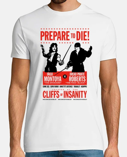 Tee-shirt Iñigo Montoya vs Dread Pirate Roberts (Princess Bride)