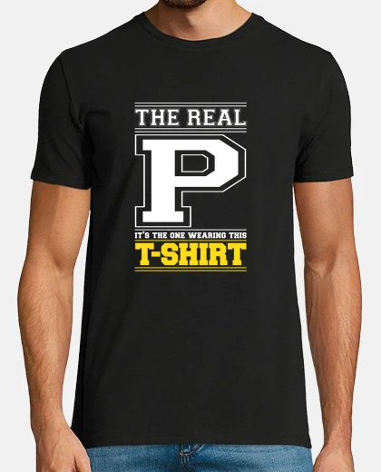 T-shirt iniziale p - lettera p