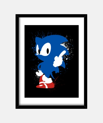 Framed inky hedgehog