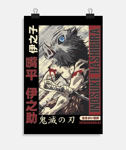 Póster Inosuke Hashibira IKIGAISEKAI