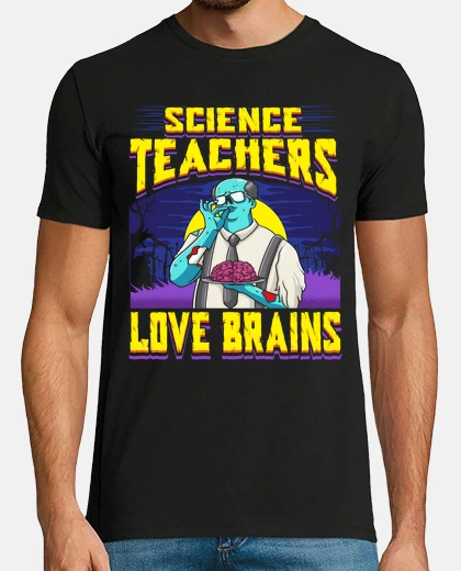 T-shirt insegnante di scienze cervello hallowee