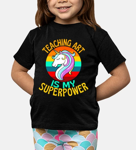 Abbigliamento insegnare l39arte è il mio superpotere 