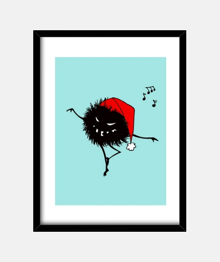 Quadro insetto cattivo di natale di dancing divertente