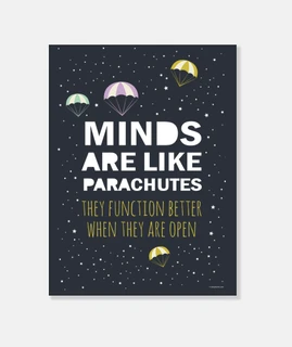 inspirational phrase: mind-parachute
