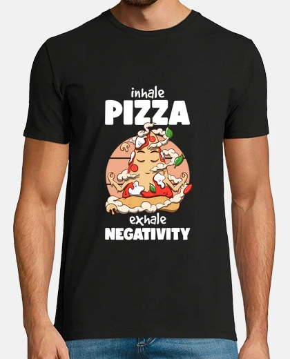 Tee-shirt inspirer la pizza expirer la négativité