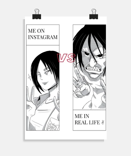 Poster instagram vs real life
