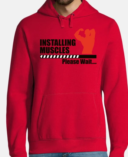Sudadera instalando músculos