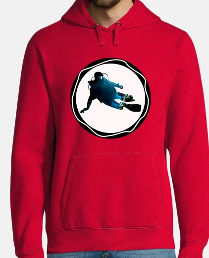 Sudadera Instructor de buceo con motivo de mar d