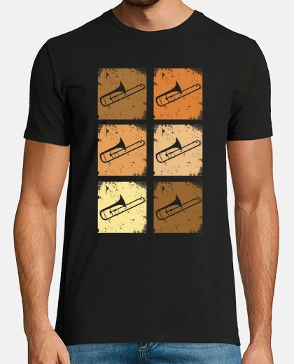 Tee-shirt instrument de cuivres trombone