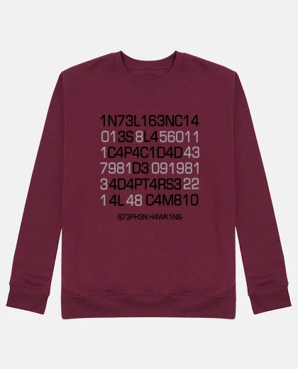 Sudadera Inteligencia Stephen Hawking