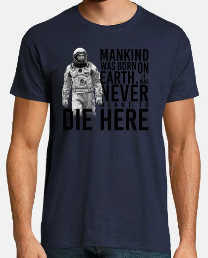 Tee-shirt interstellaire - cooper and l'humanité