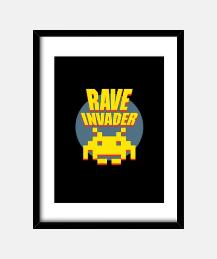 Quadro invader rave