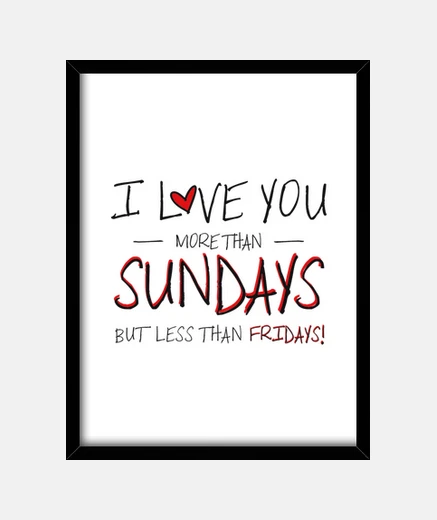 Quadro Io amore you più di sole day s