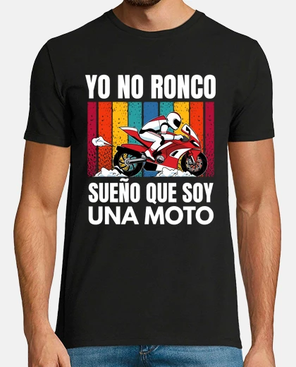 T-shirt Io non russo sogno che sono una moto