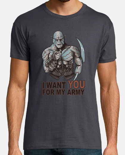 T-shirt io ti voglio per il mio esercito