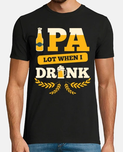 T-shirt ipa lot quando bevo amante della birra 