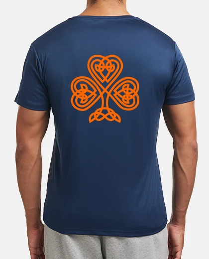 Camiseta irish boxing shamrock orange deporte