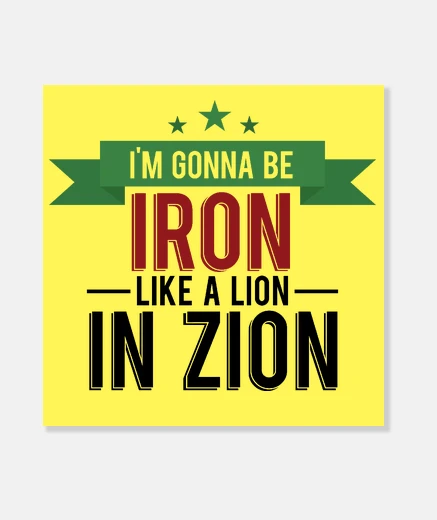 Lienzo Iron Lion 2