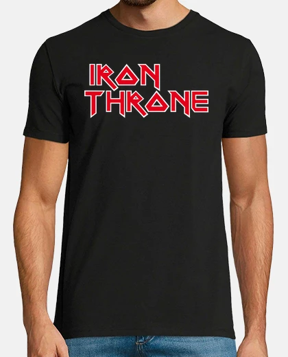 Tee-shirt Iron Throne (Logo Iron Maiden)