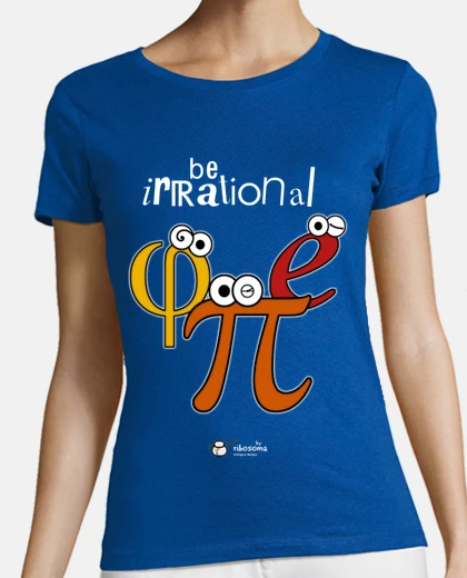 Tee-shirt irrational &ecirc;tre &pi; &phi; e (fond sombre)