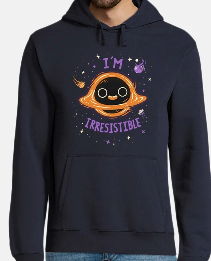 Hoodie irresistible cute black hole space