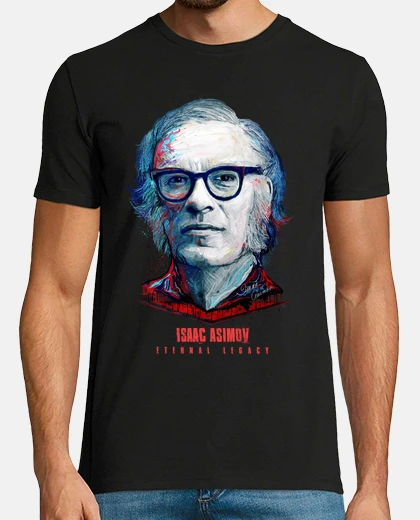 T-shirt isaac asimov: retaggio eterno