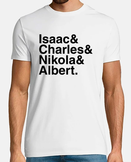 T-shirt isaac e charles & nikola & albert.