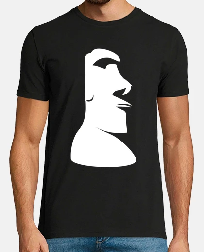 T-shirt isola di pasqua moai