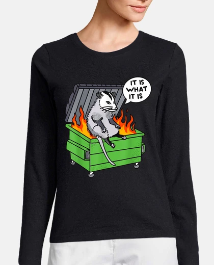 T-shirt It is what it is Possum Dumpster Fire