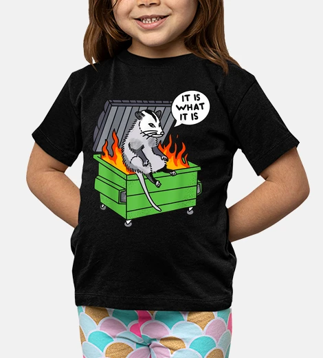 Kids It is what it is Possum Dumpster Fire