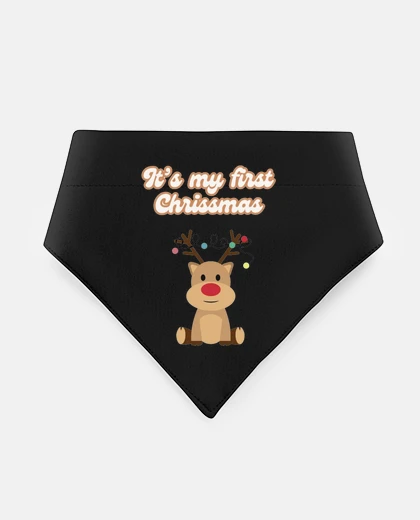Mascotas It s my first christmas baby reindeer xmas