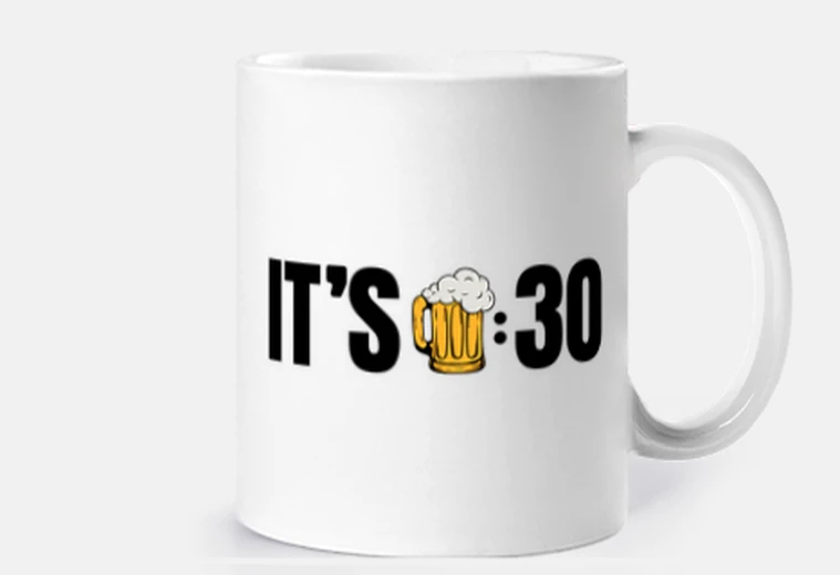 Cup it&#39;s time for foam aperitif beer, customizable, cup