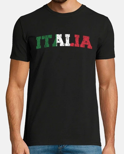 T-shirt italia, bandiera, mappa, capitale, inno nazionale