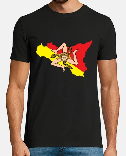 T-shirt italia italia sicilia bandiera sicilia 