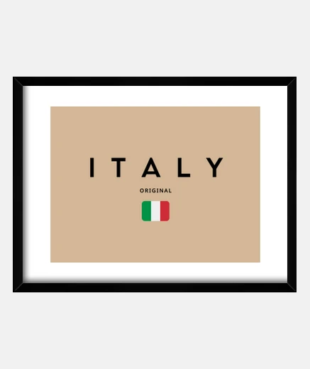 Framed italian flag