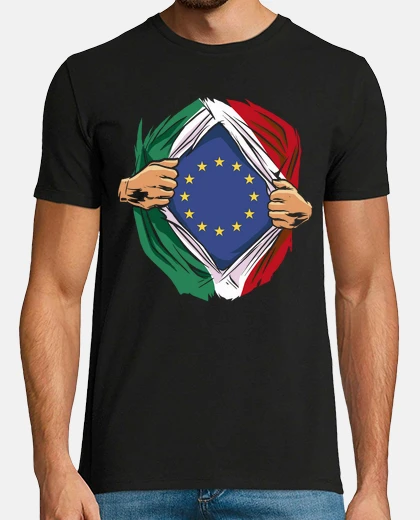 Tee-shirt Italie Europe drapeau Européenne