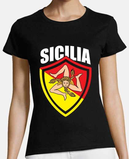 T-shirt Italy Italia Sicilia Flag Sicily Palerm