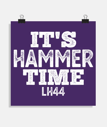 Poster its hammer time f1