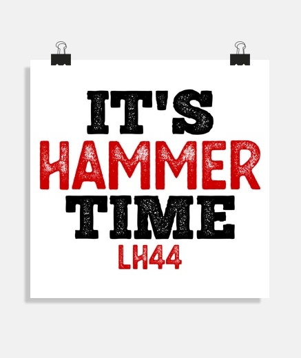 Poster its hammer time ferrari f1