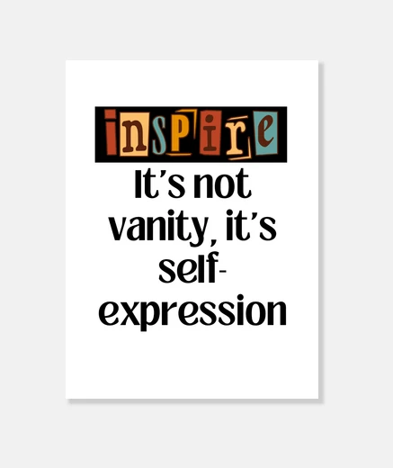 Wall Its not vanity its self expression