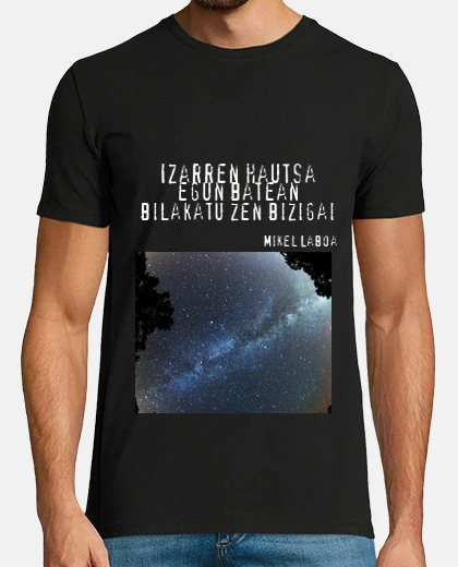 Camiseta izarren hautsa