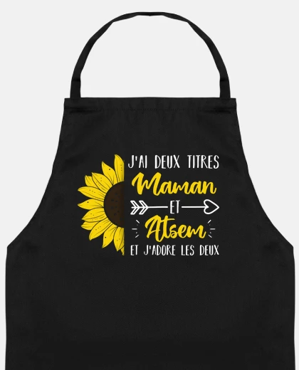 J ai deux titres maman et atsem cadeau