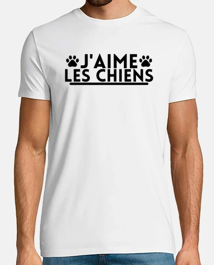 Tee-shirt J aime les chiens