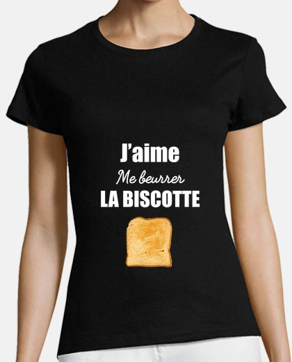 Tee-shirt j aime me beurrer la biscotte OSS 117