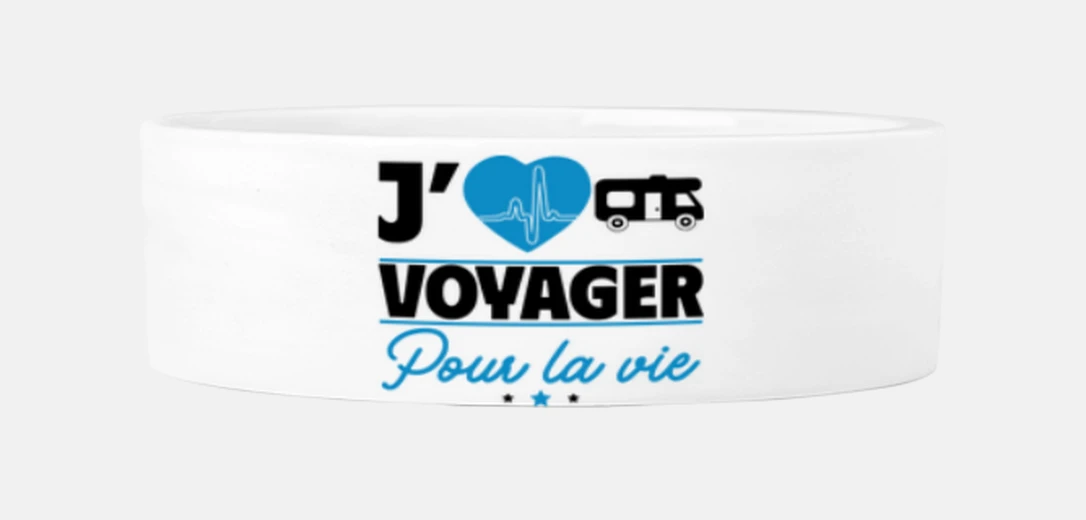 Mascotas J aime voyager en camping-car