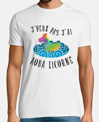 Tee-shirt J peux pas j ai aqua licorne